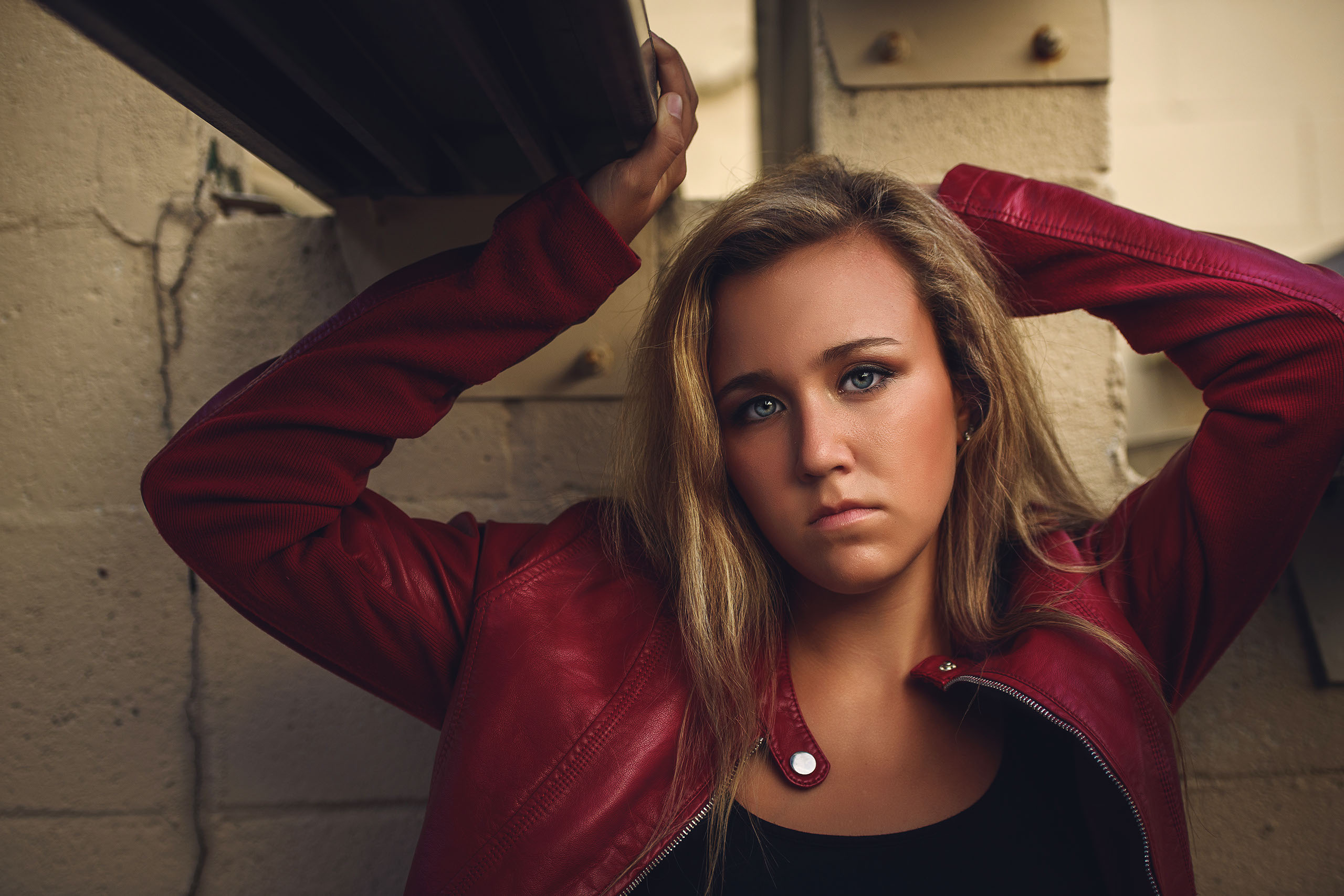 Senior Portrait of Maumee High School student on the Stranahan Theater stage. Holly Omlor Photography, Toledo Ohio
